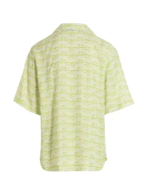 'Waved Logo' shirt SS23M24072351 GCDS Green