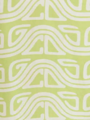 'Waved Logo' shirt 100% viscose GCDS Green