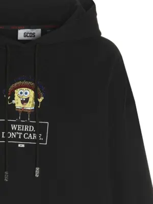 'Don't care' capsule hoodie With 'Don't care' capsule Woman GCDS Black