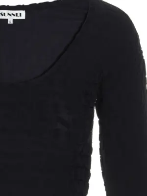 all-over logo top Woman SUNNEI Blue