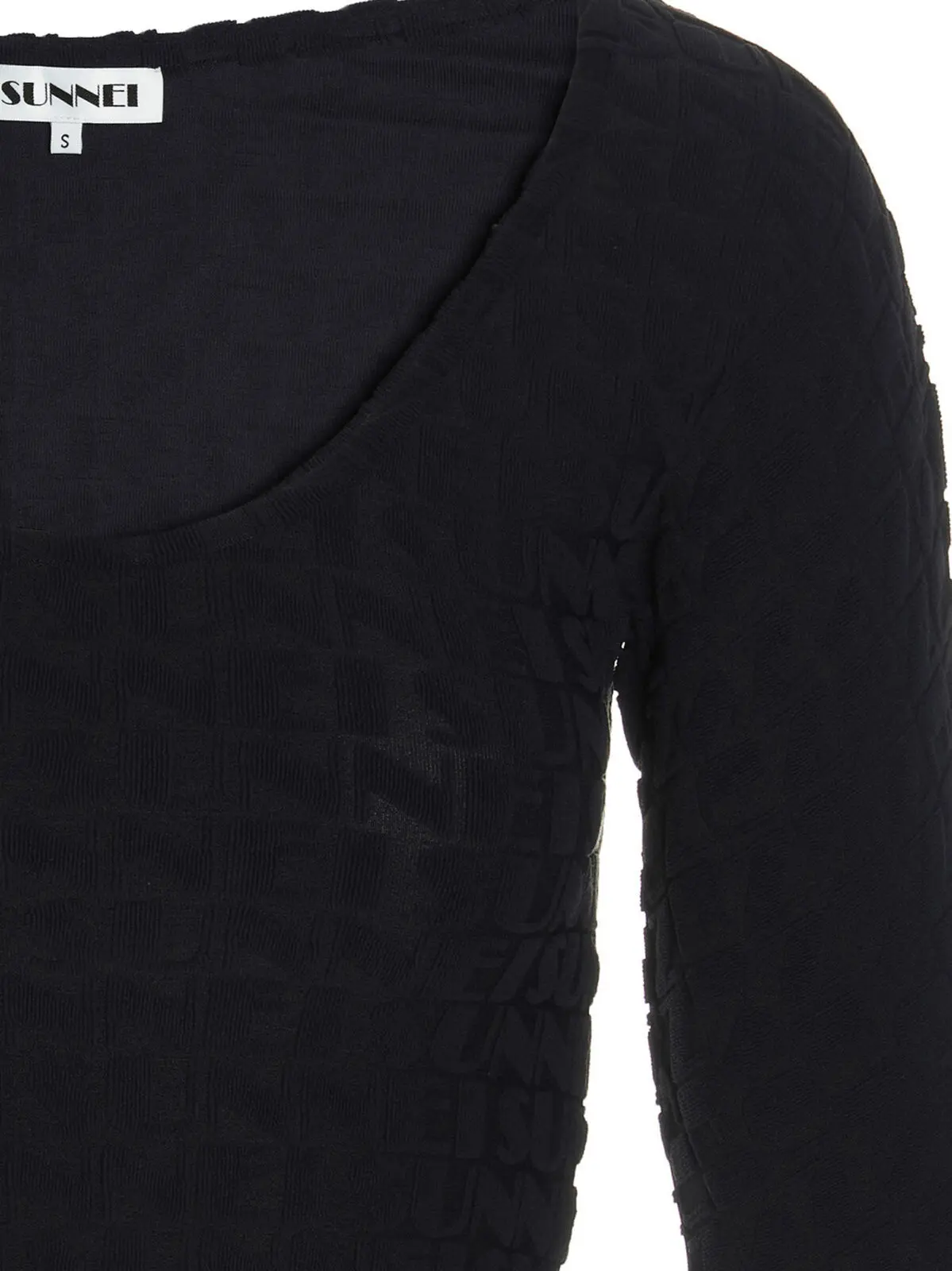 Топ all-over logo Sunnei Синій 3 all-over logo top Woman SUNNEI Blue