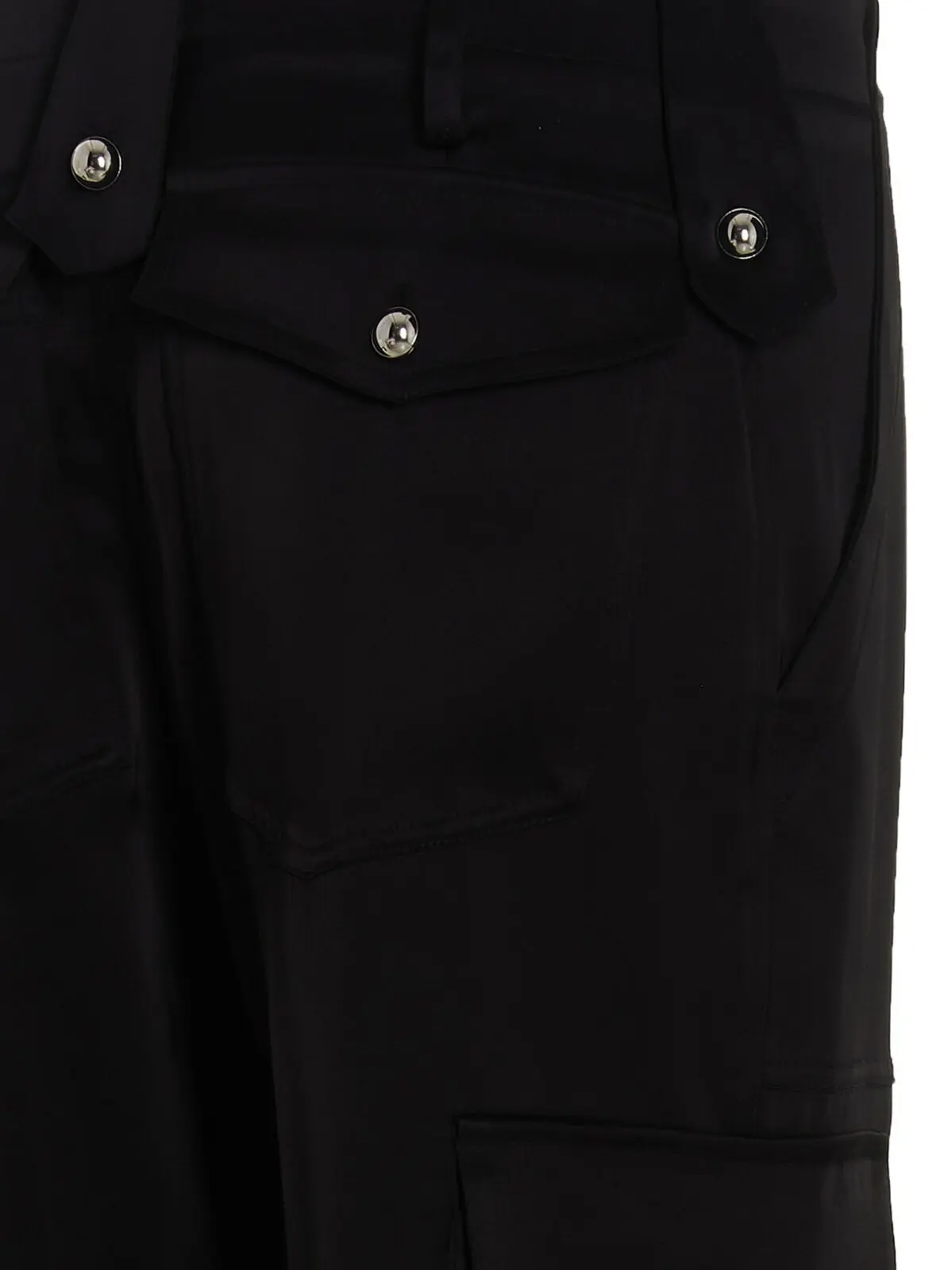 Штани карго Satin David Koma Чорний 4 Satin cargo pants 78% 78% 22% polyester DAVID KOMA Black
