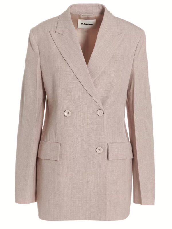 Double breast blazer jacket JIL SANDER Pink