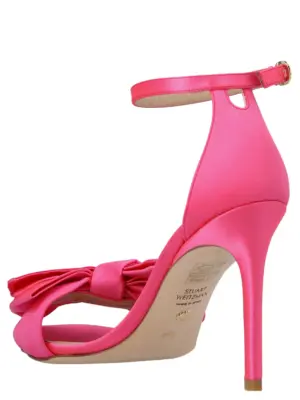 'Nudistcurver Loveknot' sandals SD855PEONIA STUART WEITZMAN Fuchsia