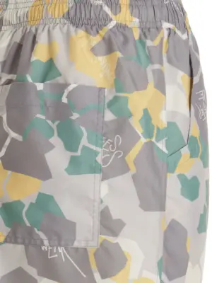 Printed beach shorts 100% polyethylene OBJECTS IV LIFE Multicolor