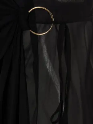 'King Tide’ dress 92% silk 8% elastane LOUISA BALLOU Black