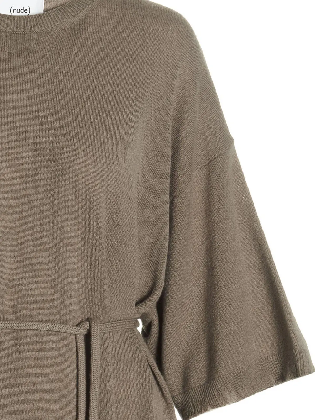 Довга сукня Knit Nude Бежевий 3 Knit long dress Woman NUDE Beige