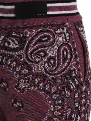 'Space Dye Bandana’ joggers 100% cotton AMIRI Purple