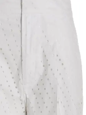 Visible button jeans Woman NUDE White