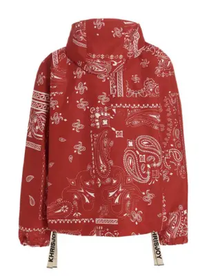 'Windbreaker Bandana Hood' jacket DSM051NNYNYBNDRD19 KHRISJOY Red