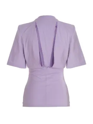 'Jewel’ T-shirt 232WCT161J025011 THE ATTICO Purple