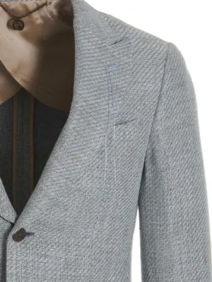 'Keanu' blazer jacket Man MAURIZIO MIRI Light Blue