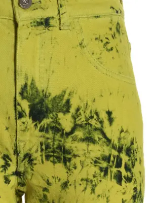 Tie-dye jeans Woman FERRARI Yellow