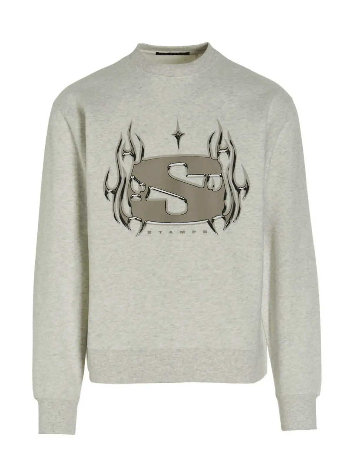 Світшот Chrome Flame Stampd Сірий 1 'Chrome Flame' sweatshirt STAMPD Gray