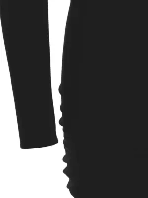 Cut out jersey dress 95% viscose 5% elastane VERSACE Black