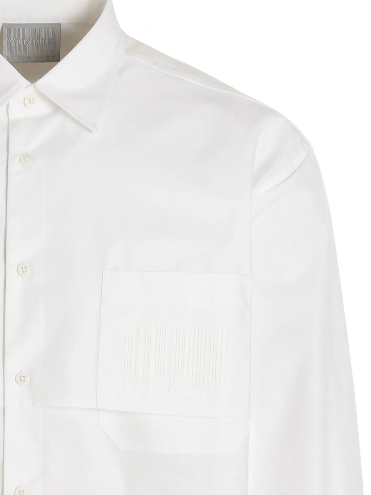 Сорочка Barcode Vtmnts Білий 3 'Barcode' shirt Man VTMNTS White