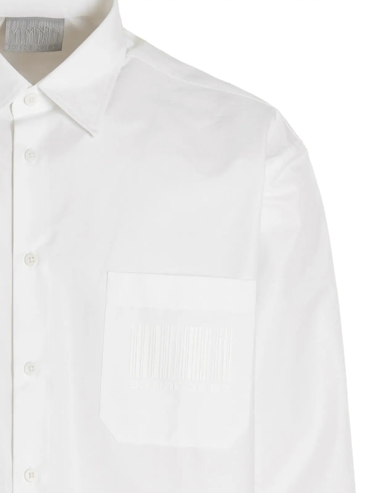 Сорочка Barcode Vtmnts Білий 3 'Barcode' shirt Man VTMNTS White