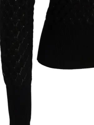 Knit polo shirt 66% viscose 34% cotton SAPIO Black