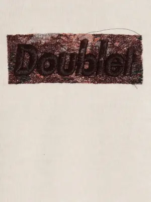 'Polyurethane Embroidery' hoodie 100% cotton DOUBLET White