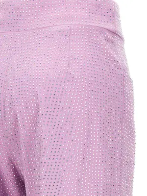 all-over crystal pants 61% cotton 36% polyamide 3% spaniard GIUSEPPE DI MORABITO Pink