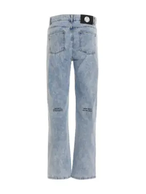 'High as I've ever been' jeans 34MSFUPJ01S123644580 MSFTSREP Light Blue