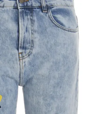 'High as I've ever been' jeans Man MSFTSREP Light Blue