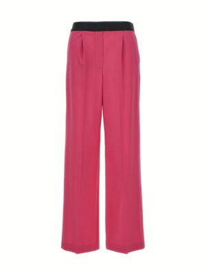 pants with front pleats MSGM Fuchsia