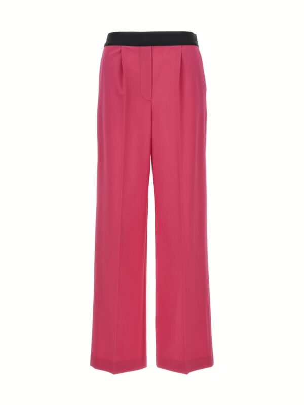 pants with front pleats MSGM Fuchsia
