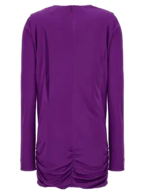 Cut out jersey dress 10100431A005721LD60 VERSACE Purple