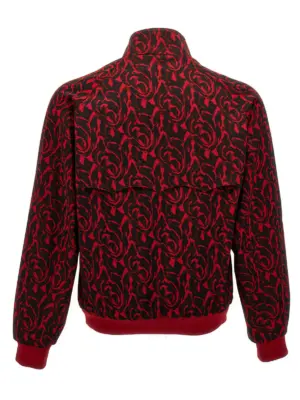 'Jacquard needles' bomber jacket BRCPS0961500 BARACUTA Red