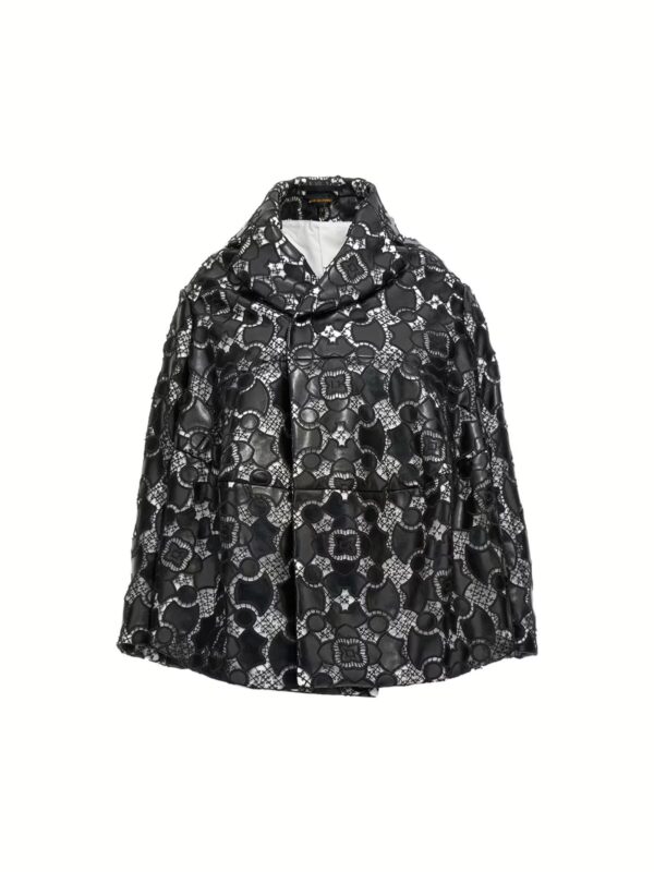 Lace laser jacket COMME DES GARÇONS White/Black