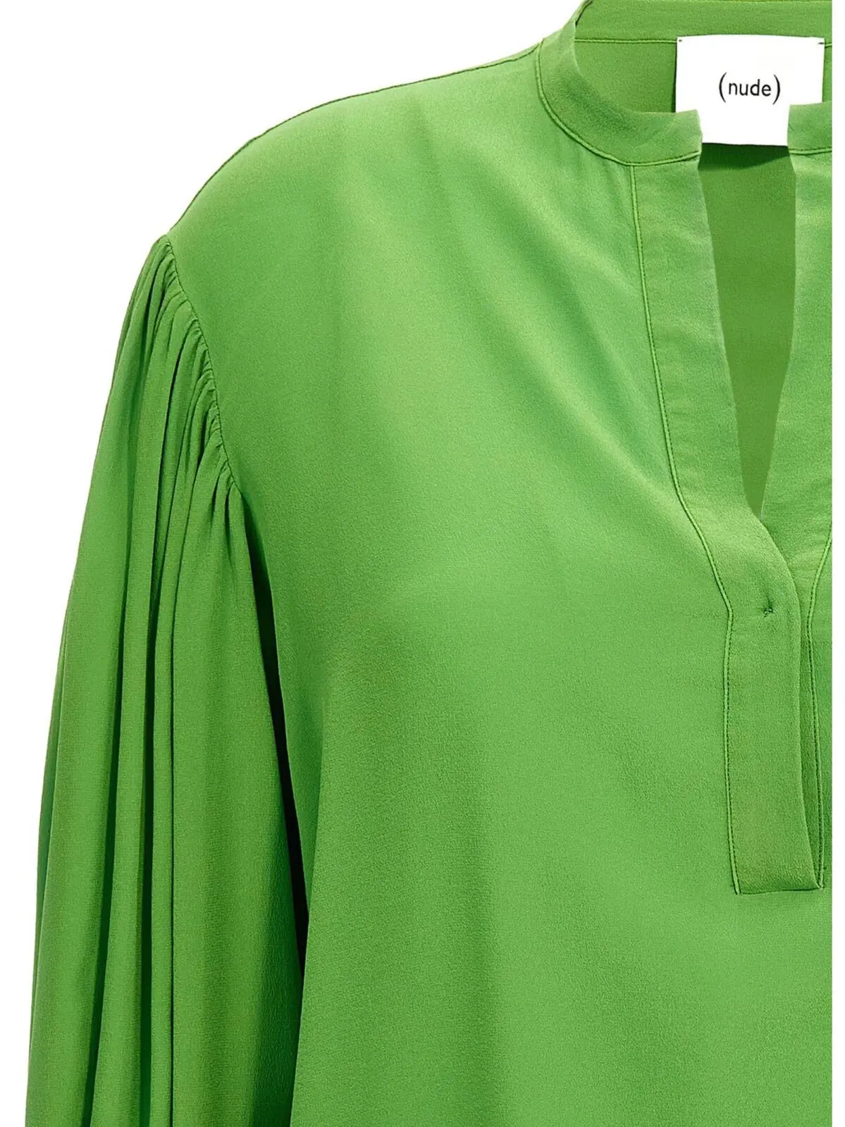 Шовкова блузка Bloshirt Nude 3 Silk bloshirt Woman NUDE Green