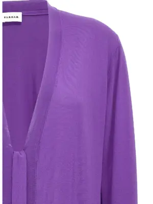 'Roux' cardigan Woman P.A.R.O.S.H. Purple