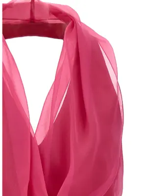Chiffon top Woman ALBERTA FERRETTI Fuchsia
