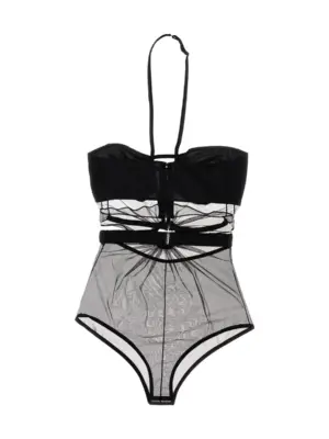 'Ring' bodysuit NDSS23TOP039BLACK NENSI DOJAKA Black