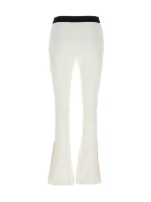 Ribbed pleated pants 2306708151 SACAI White