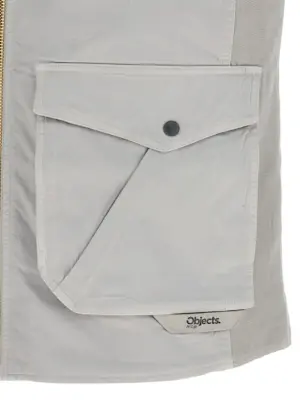 Canvas vest 98% cotton 2% elastane OBJECTS IV LIFE Gray