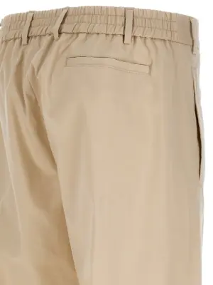 pants with front pleats 65% cotton 31% polyester 4% elastane 424 Beige
