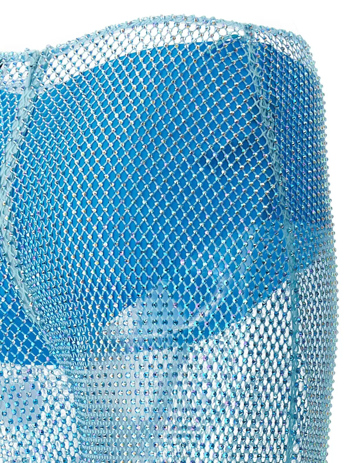 Брюки з паєткової сітки Giuseppe Di Morabito 4 Sequin mesh pants 92% polyamide 8% elastane GIUSEPPE DI MORABITO Light Blue