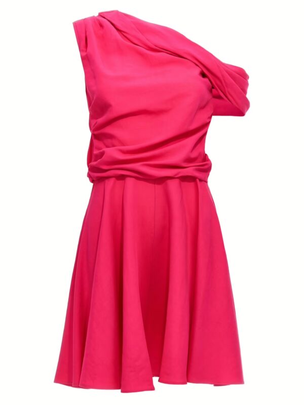Draping neckline dress ROCHAS Fuchsia