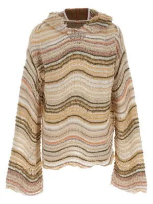 'Peacock Monster' hooded sweater VITELLI Multicolor