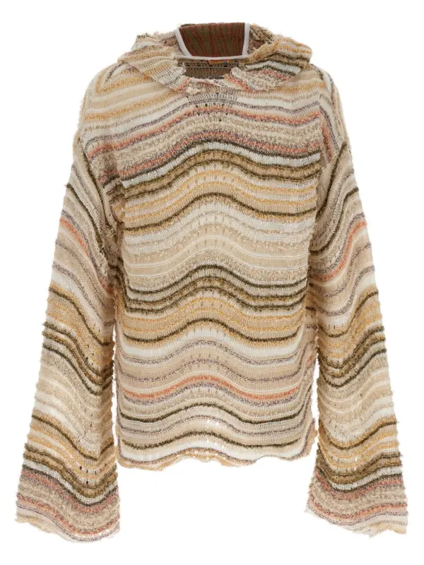 'Peacock Monster' hooded sweater VITELLI Multicolor