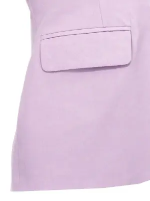 'N°4' blazer jacket 55% cotton 45% linen OMBRA MILANO Purple