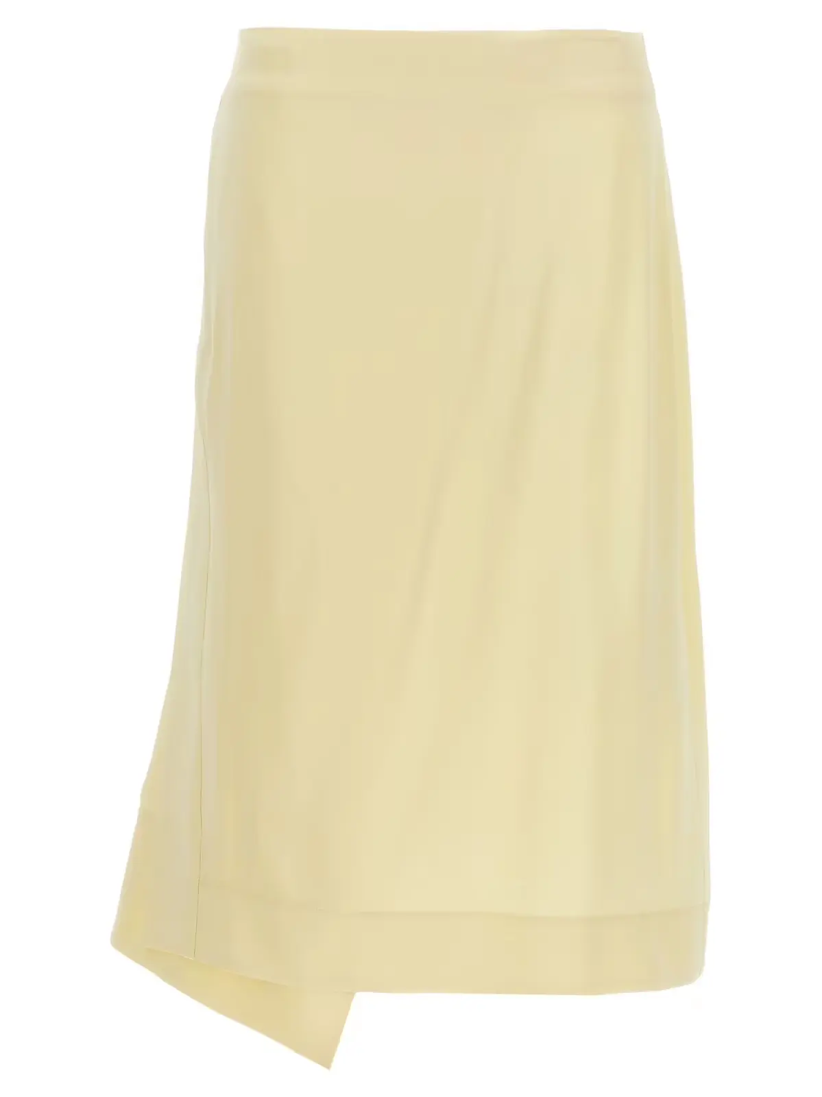 Спідниця Satin with side slit Jil Sander Жовтий 1 Satin skirt with side slit JIL SANDER Yellow