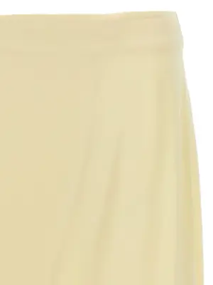 Satin skirt with side slit Woman JIL SANDER Yellow