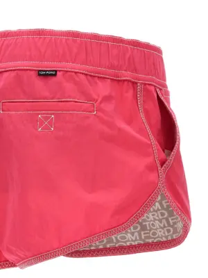 Logo nylon shorts 100% polyamide TOM FORD Fuchsia