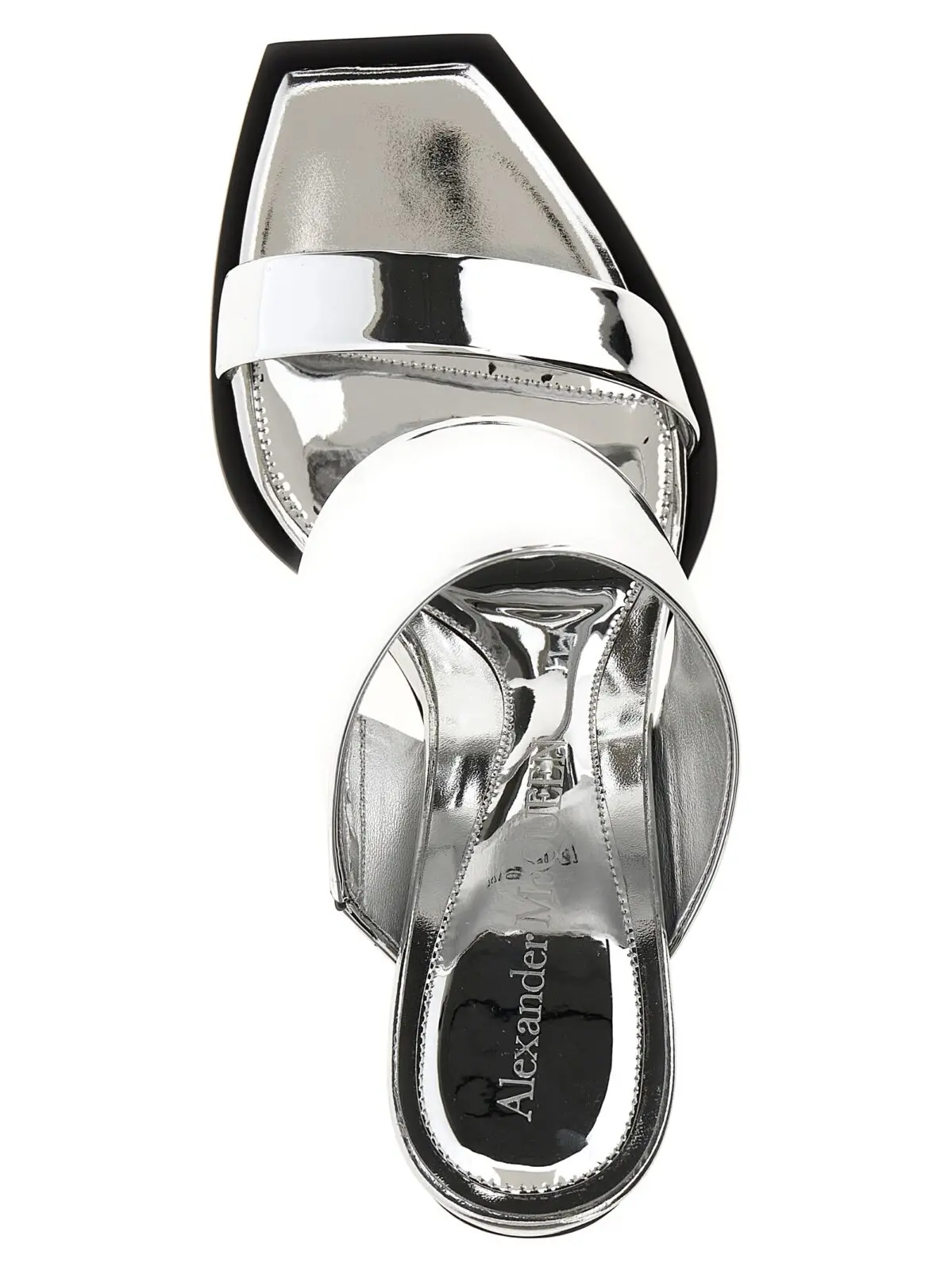 Босоніжки Alexander Mcqueen Mirror Срібні 3 'Mirror' sandals Woman MCQUEEN Silver