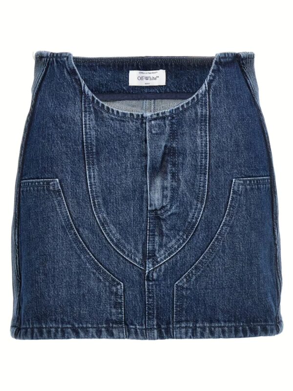 'Motorcycle' miniskirt OFF-WHITE Blue