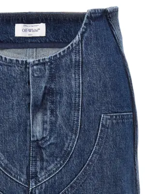 'Motorcycle' miniskirt Woman OFF-WHITE Blue