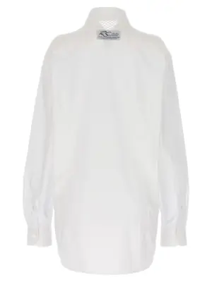 Mesh insert shirt 231W2561010 RAF SIMONS White